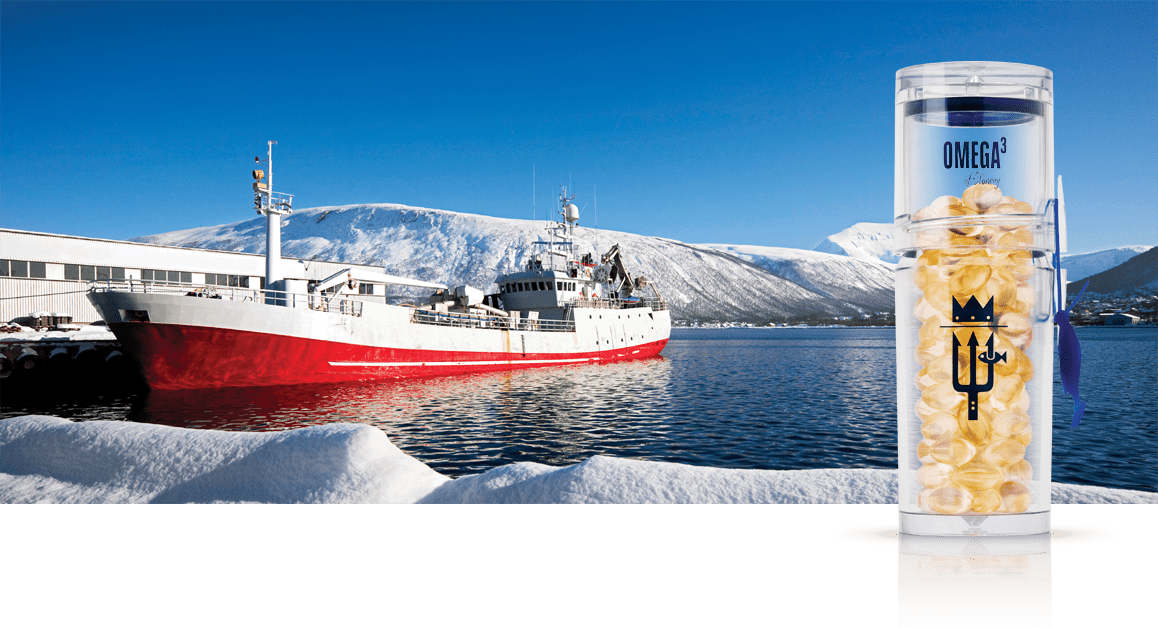 Boat and Omega 3 Bottle