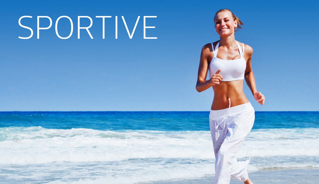 Norway Omega advocate and jogger running down the beach